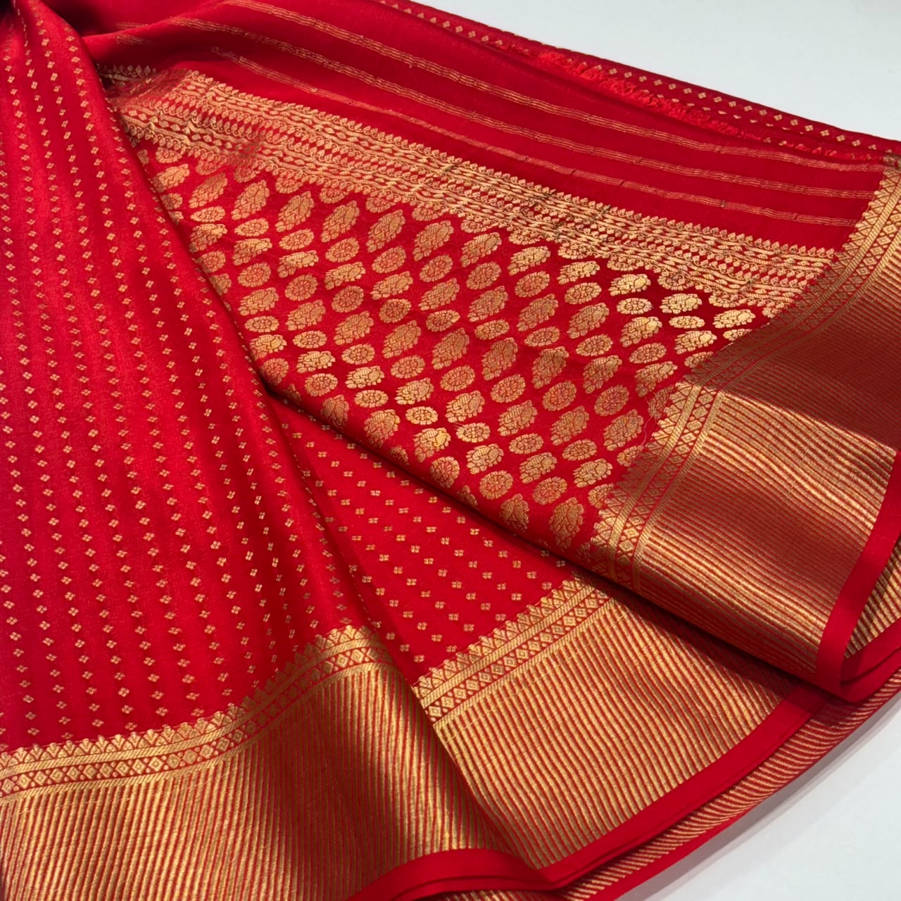Pure Mysore Crepe Silk Saree