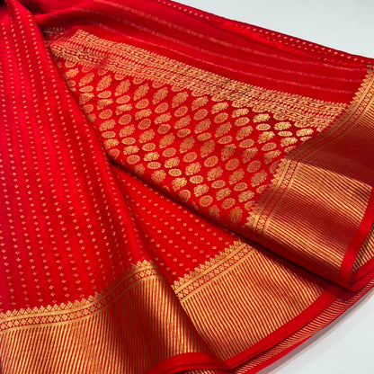Pure Mysore Crepe Silk Saree