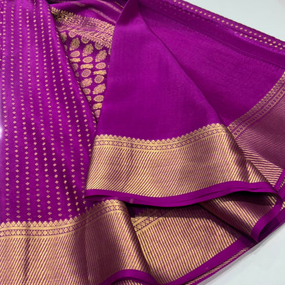 Pure Mysore Crepe Silk Saree