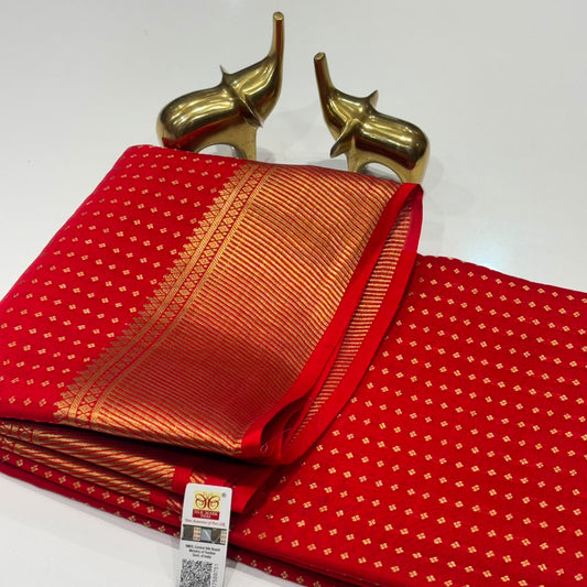 Pure Mysore Crepe Silk Saree