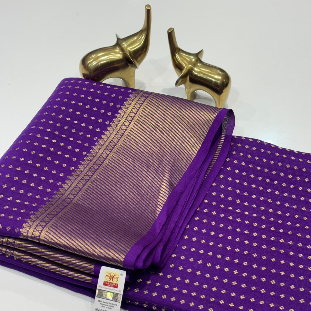 Pure Mysore Crepe Silk Saree