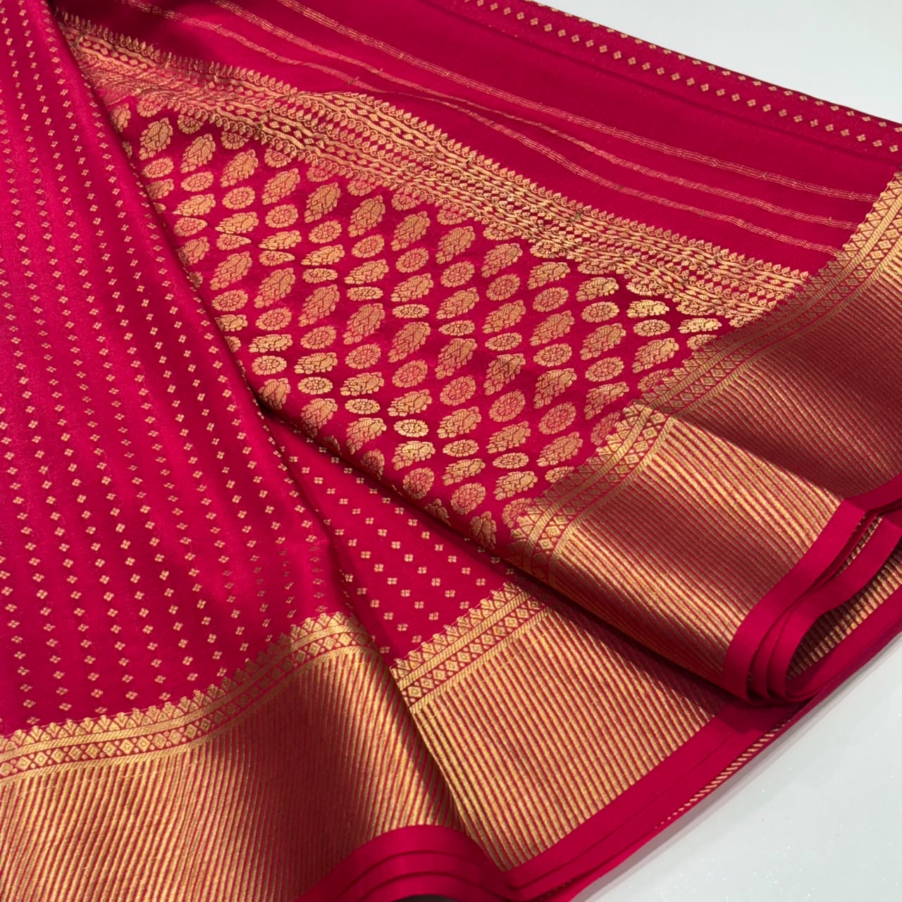 Pure Mysore Crepe Silk Saree