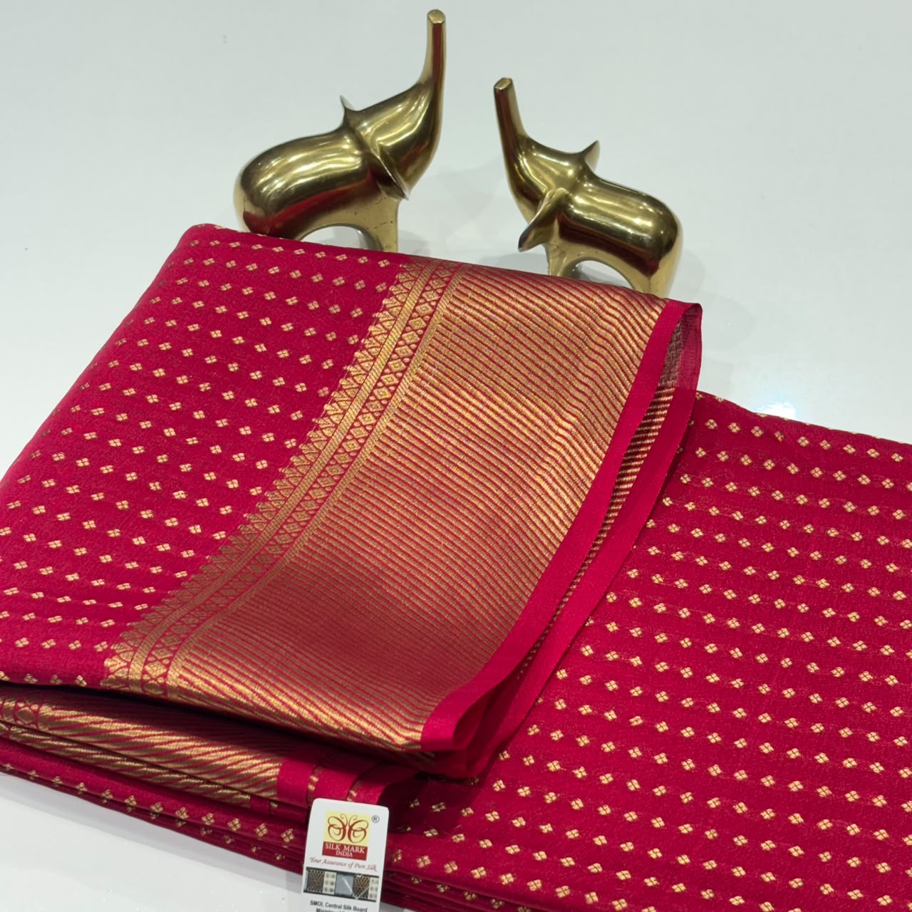 Pure Mysore Crepe Silk Saree