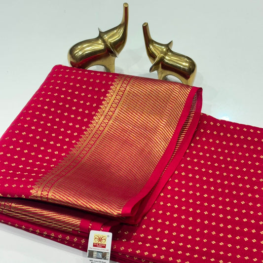 Pure Mysore Crepe Silk Saree