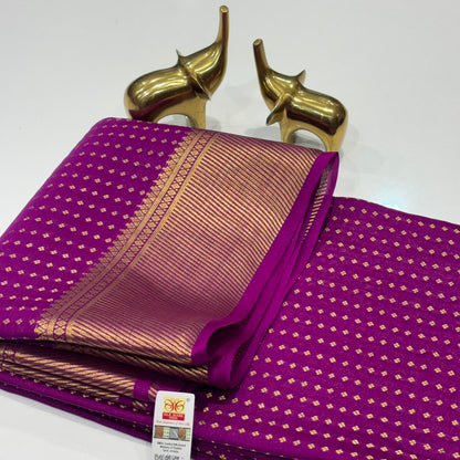 Pure Mysore Crepe Silk Saree