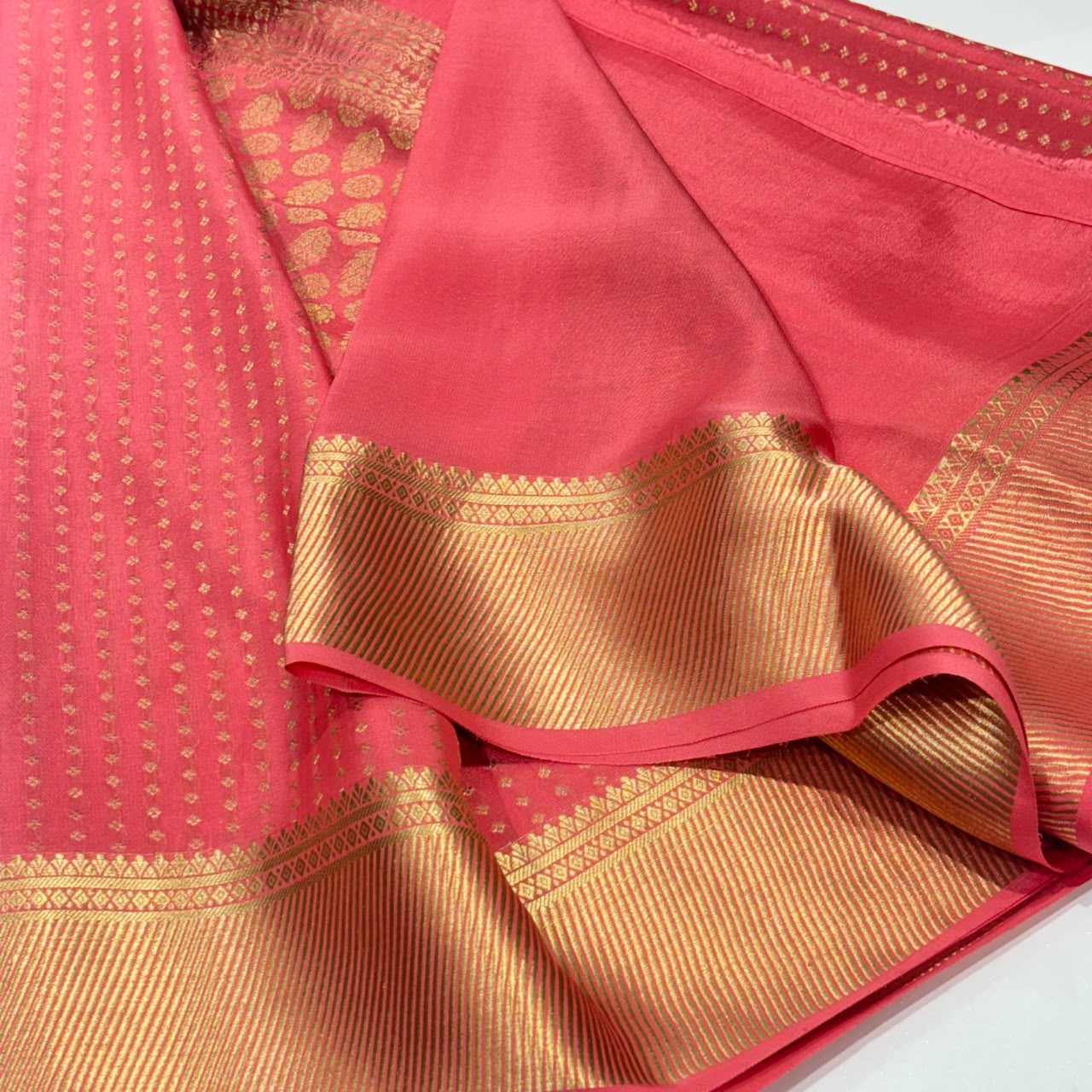 Pure Mysore Crepe Silk Saree