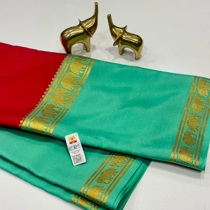 Pure Mysore Crepe Silk Saree
