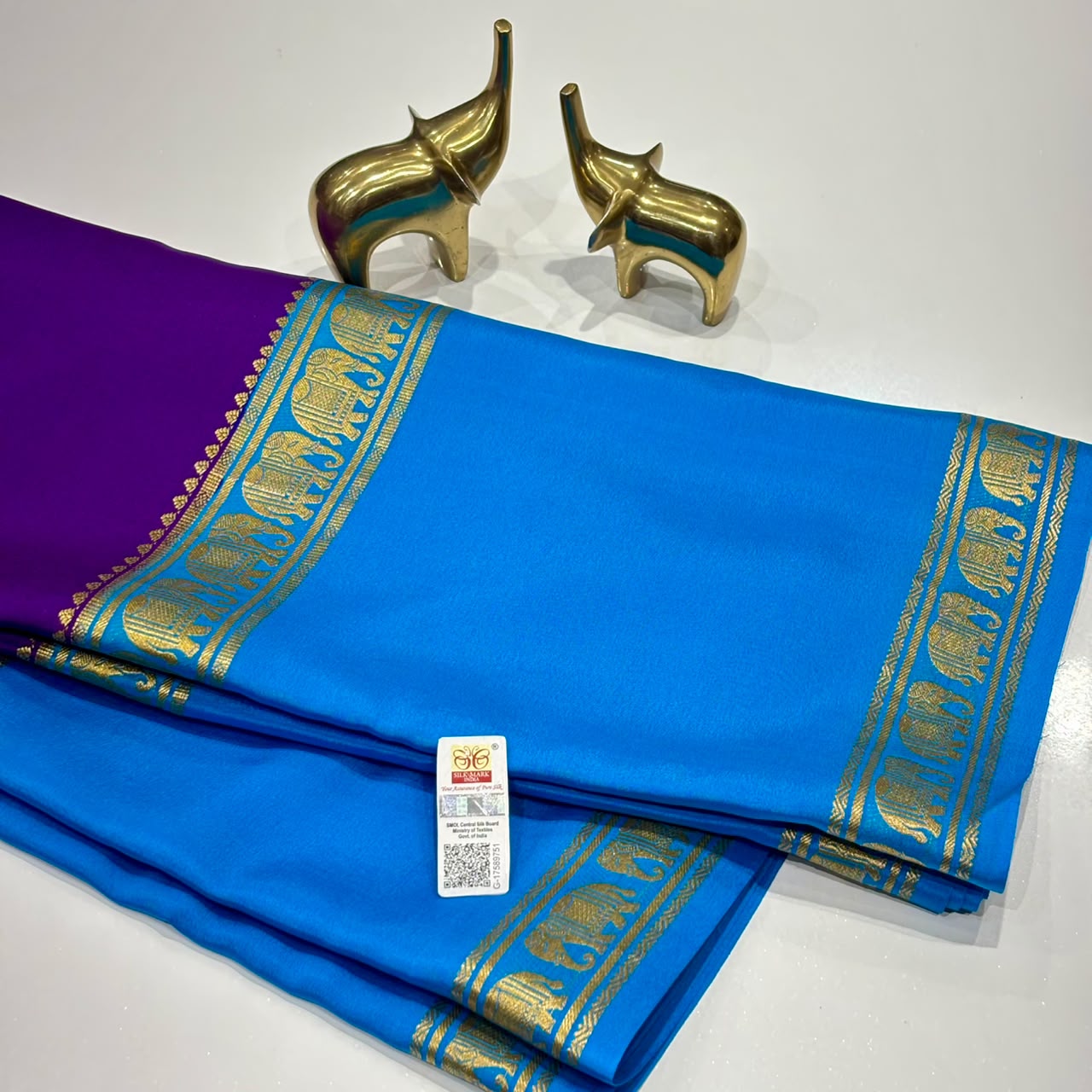 Pure Mysore Crepe Silk Saree
