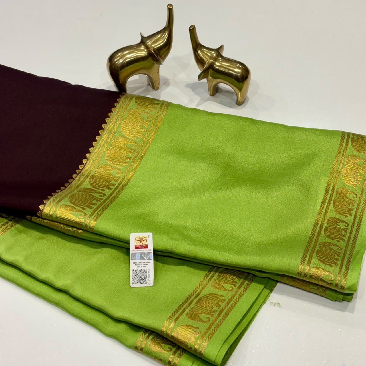Pure Mysore Crepe Silk Saree