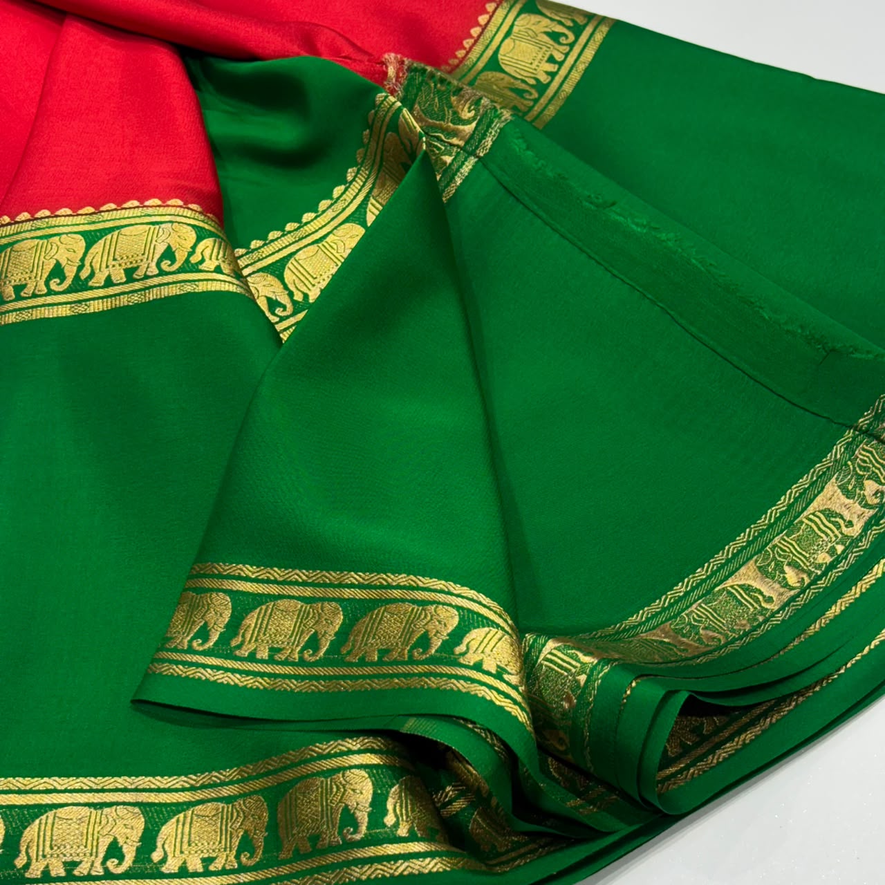 Pure Mysore Crepe Silk Saree