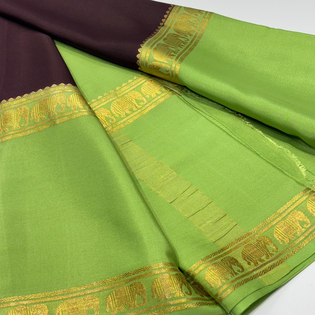Pure Mysore Crepe Silk Saree