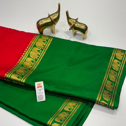 Pure Mysore Crepe Silk Saree