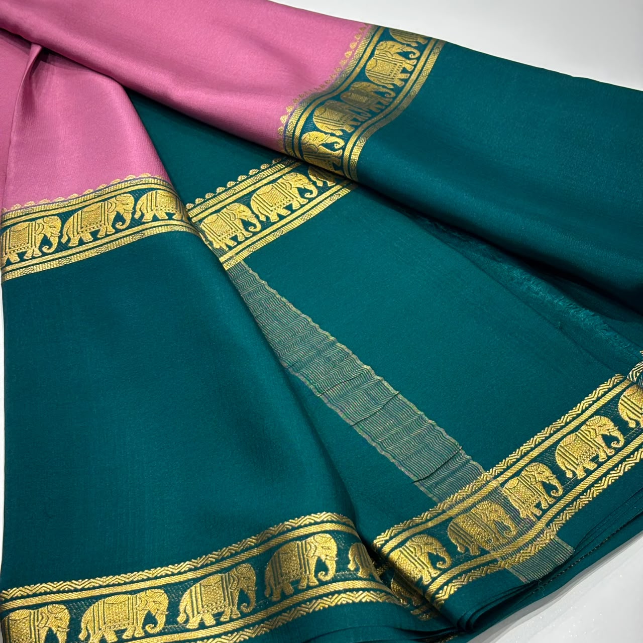 Pure Mysore Crepe Silk Saree