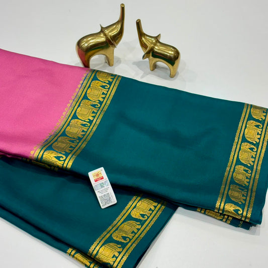 Pure Mysore Crepe Silk Saree