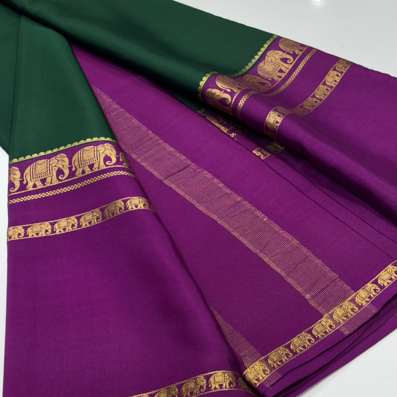 Pure Mysore Crepe Silk Saree