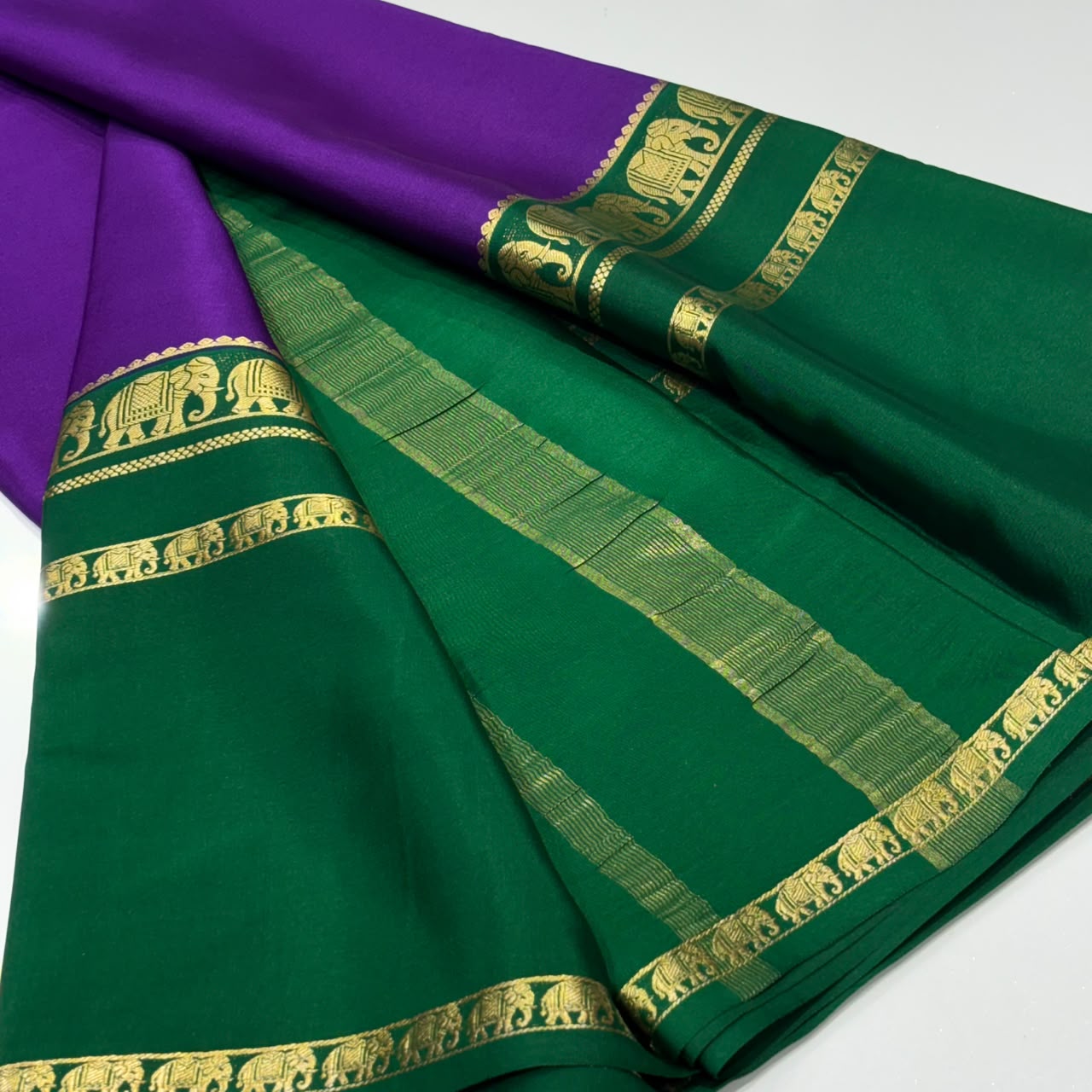 Pure Mysore Crepe Silk Saree