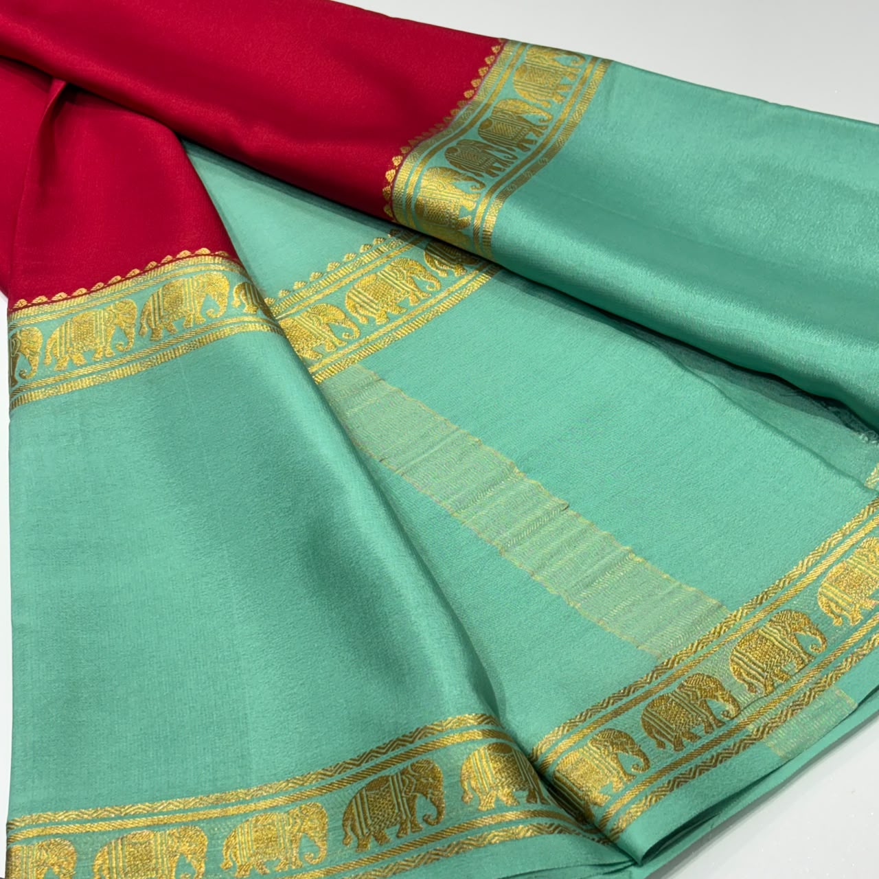 Pure Mysore Crepe Silk Saree