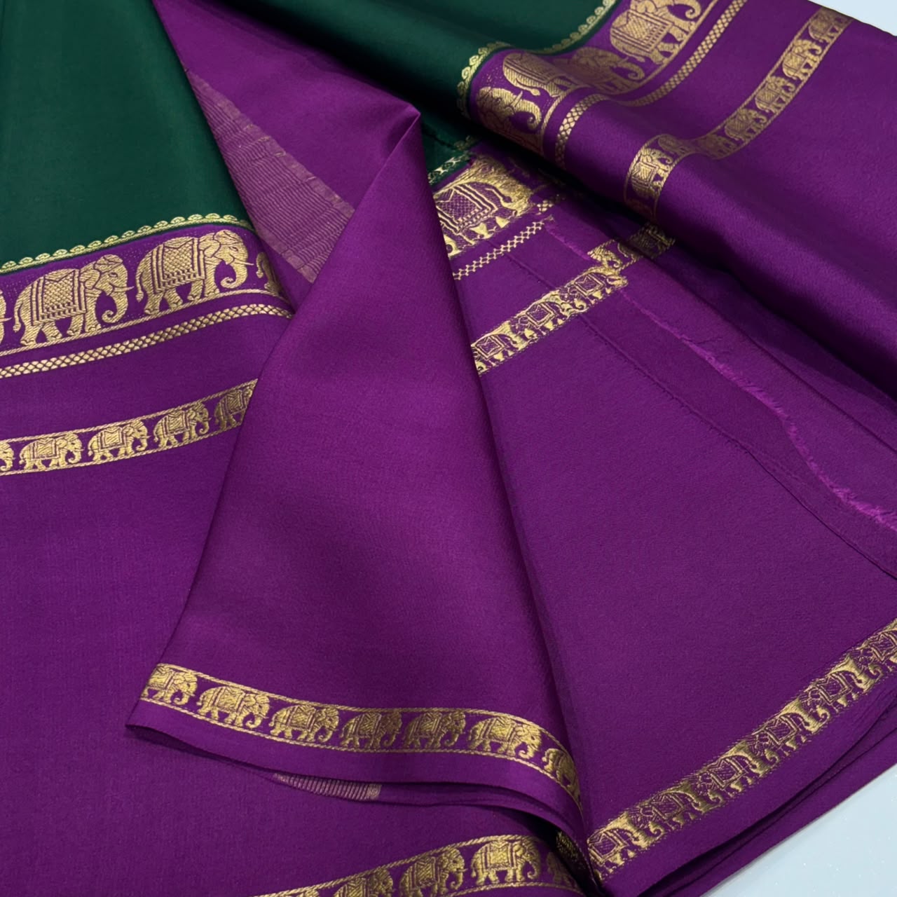 Pure Mysore Crepe Silk Saree