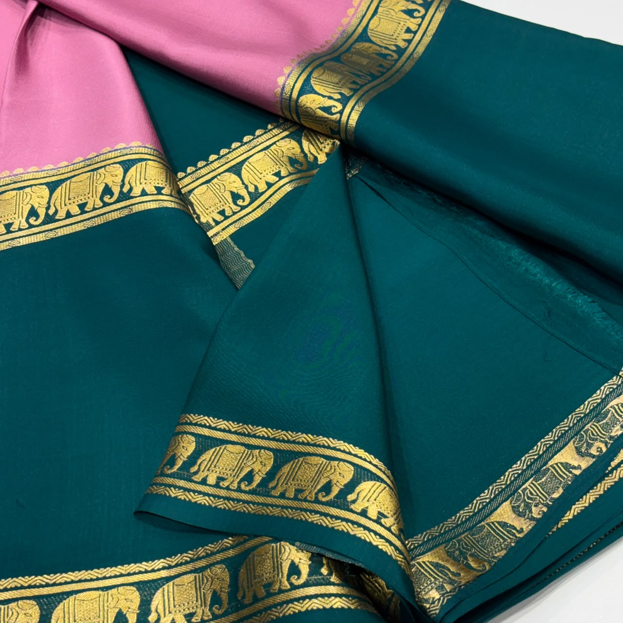 Pure Mysore Crepe Silk Saree