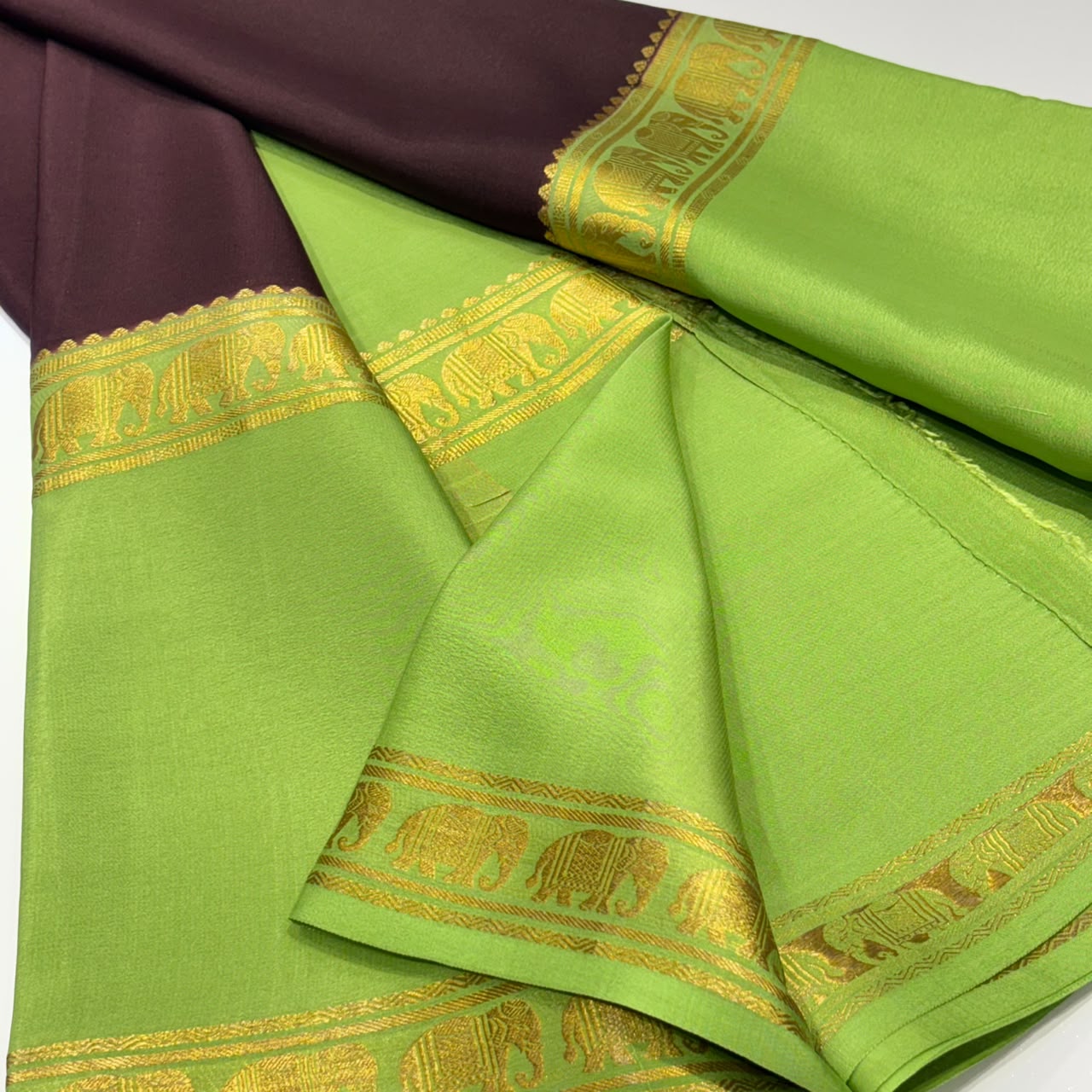 Pure Mysore Crepe Silk Saree