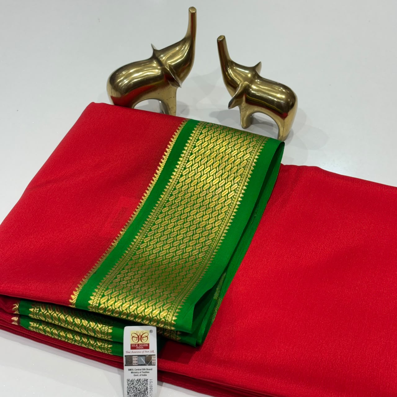 Pure Mysore Crepe Silk Saree