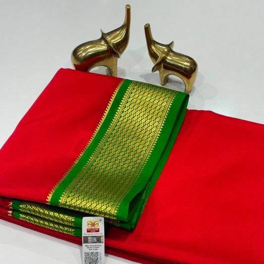 Pure Mysore Crepe Silk Saree