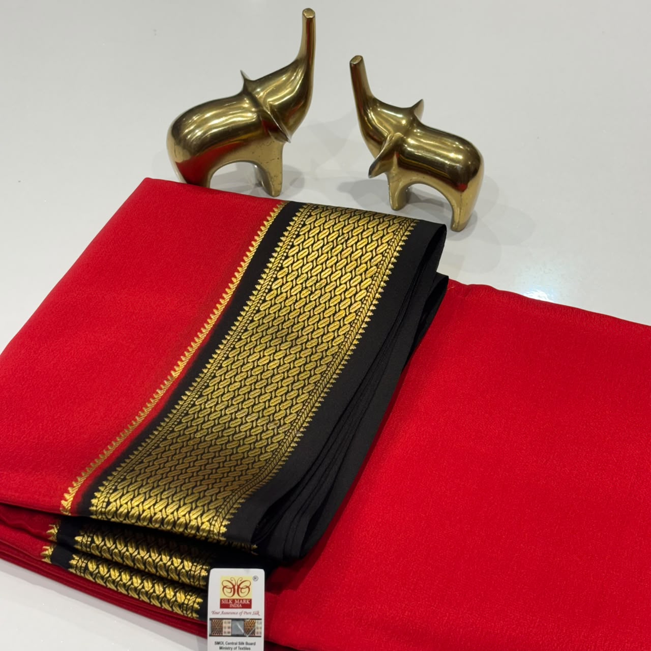 Pure Mysore Crepe Silk Saree