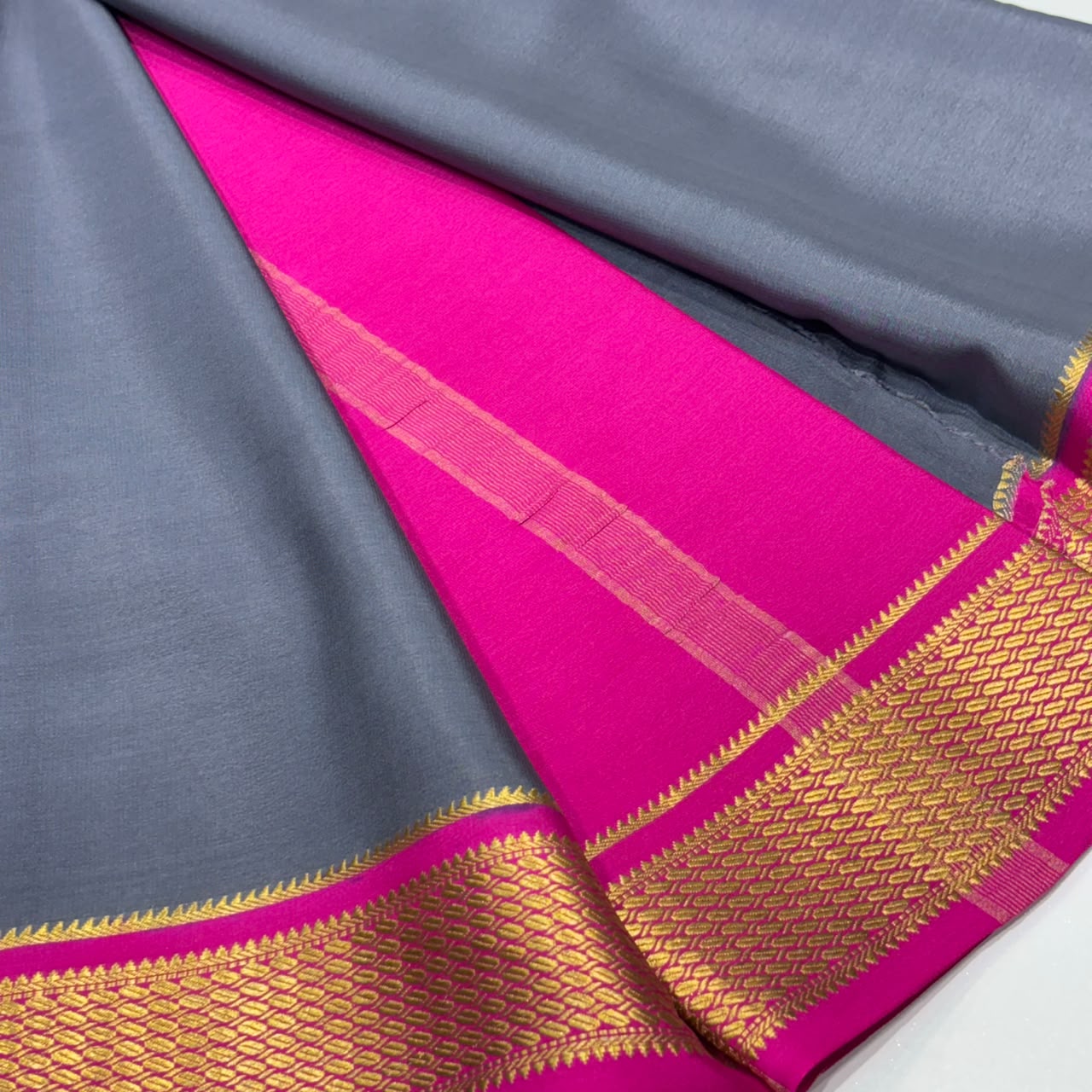 Pure Mysore Crepe Silk Saree