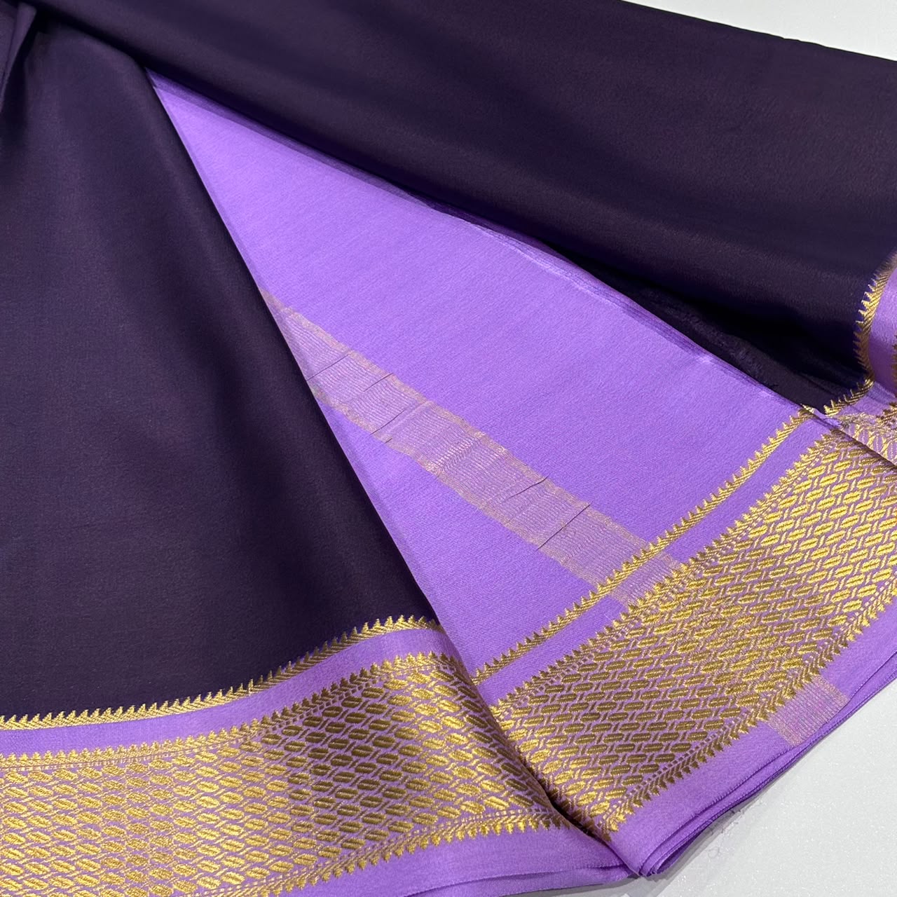 Pure Mysore Crepe Silk Saree
