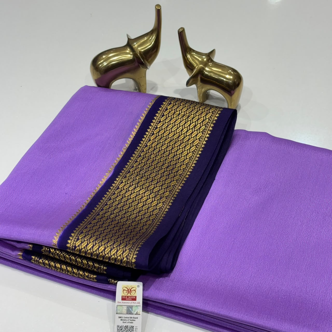 Pure Mysore Crepe Silk Saree