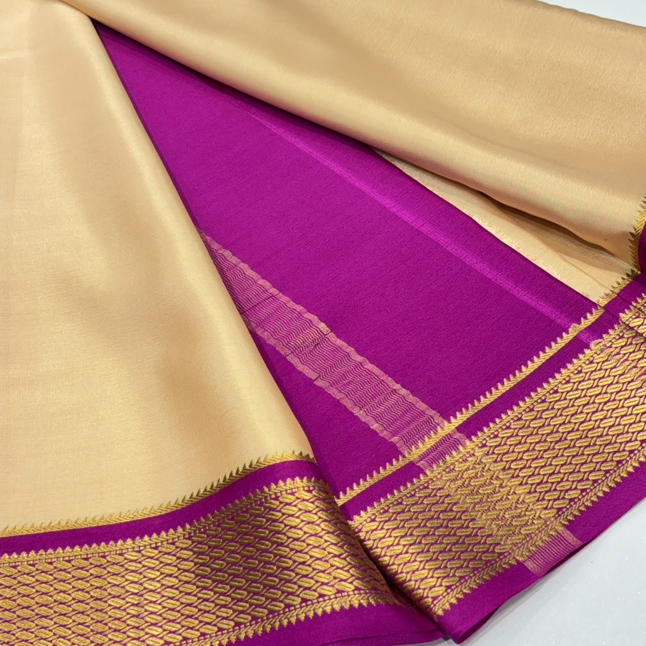Pure Mysore Crepe Silk Saree
