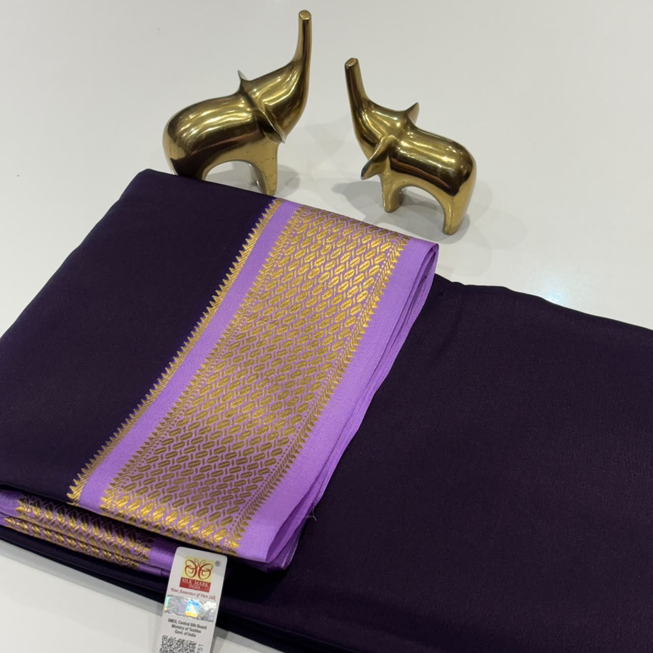 Pure Mysore Crepe Silk Saree