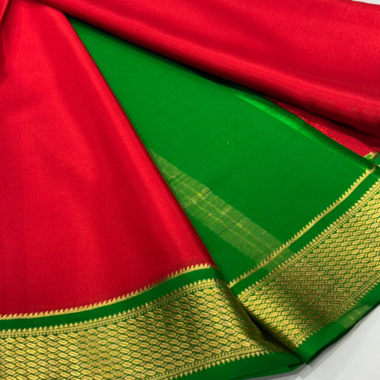 Pure Mysore Crepe Silk Saree
