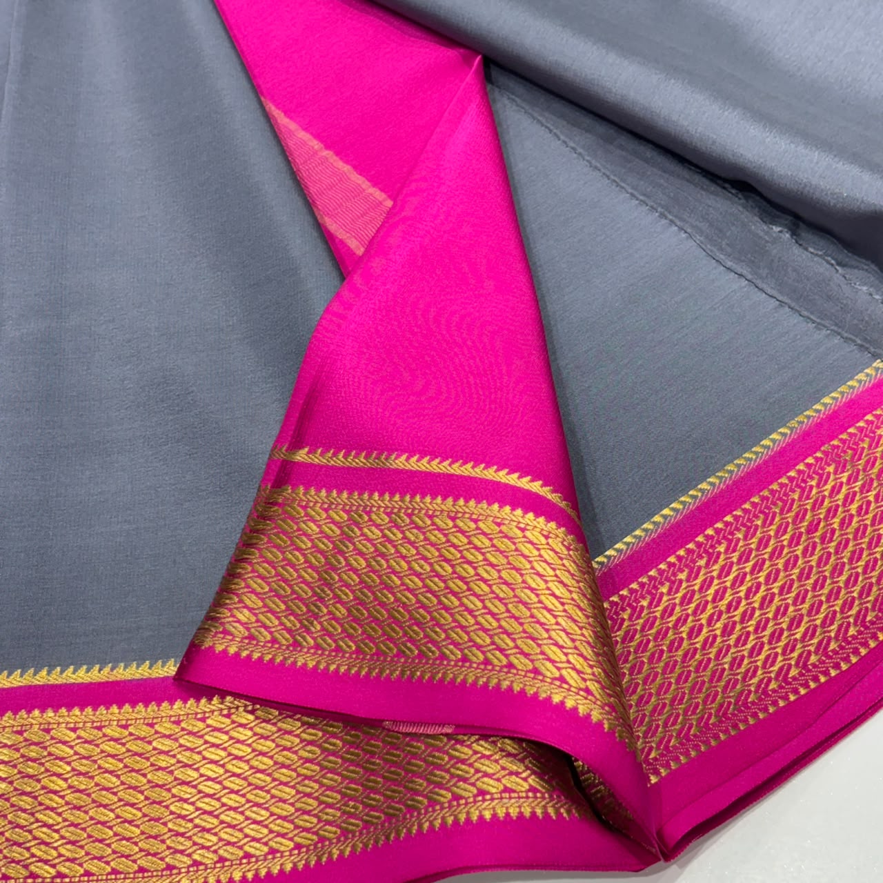 Pure Mysore Crepe Silk Saree