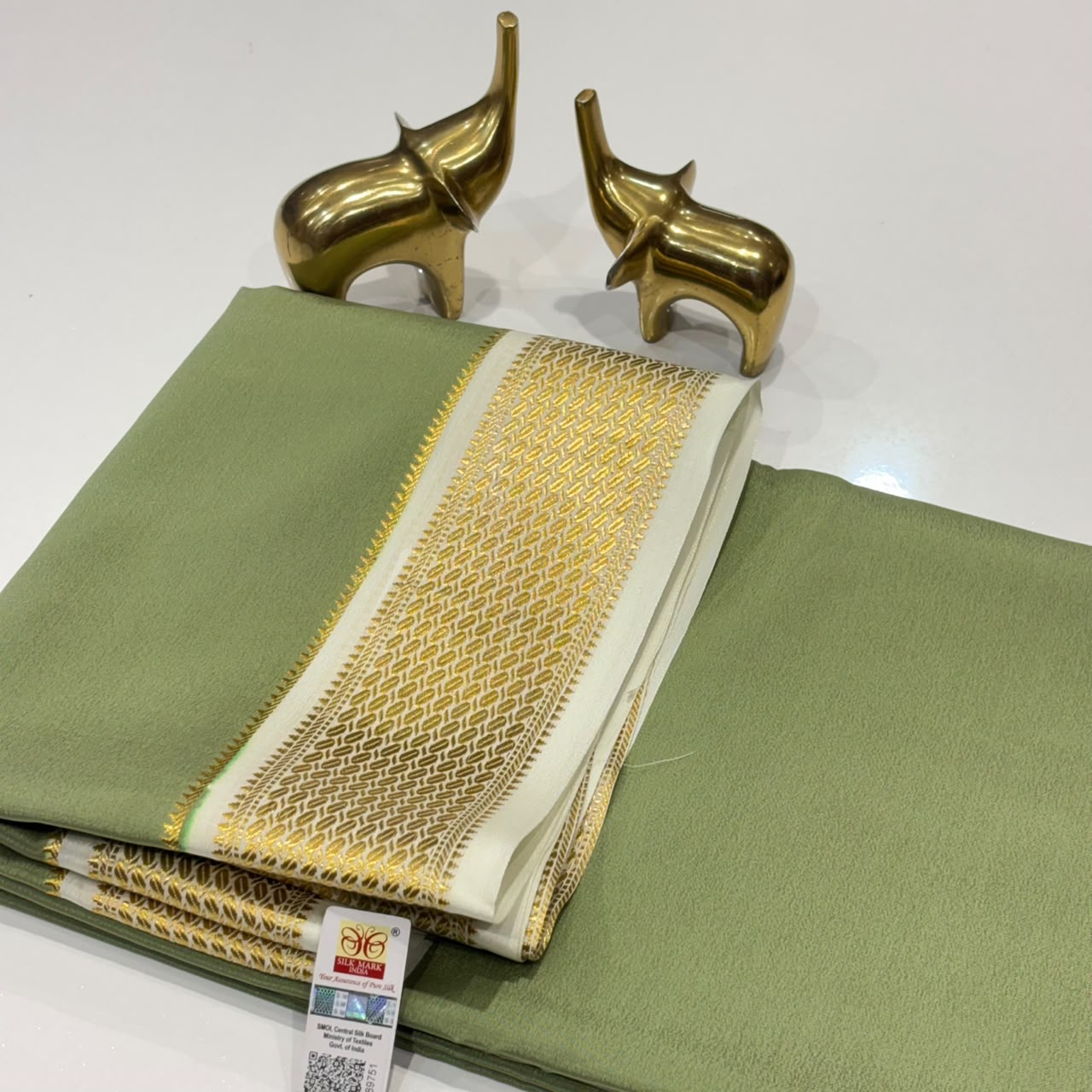 Pure Mysore Crepe Silk Saree