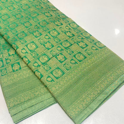 Brocade Mysore Wrinkle Crepe Saree