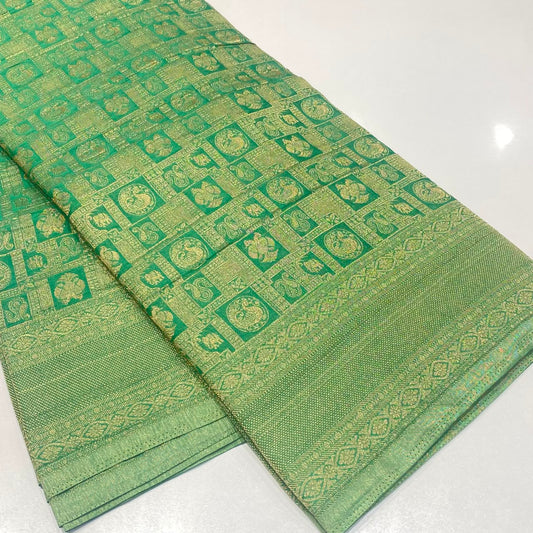 Brocade Mysore Wrinkle Crepe Saree
