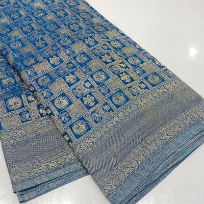 Brocade Mysore Wrinkle Crepe Saree
