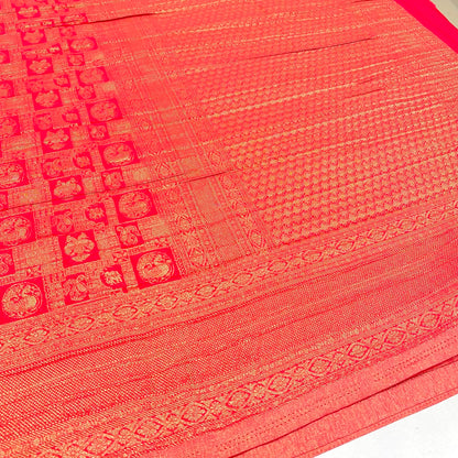 Brocade Mysore Wrinkle Crepe Saree