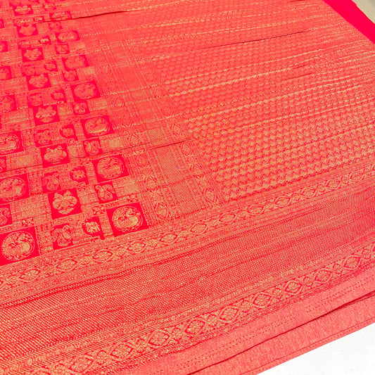 Brocade Mysore Wrinkle Crepe Saree