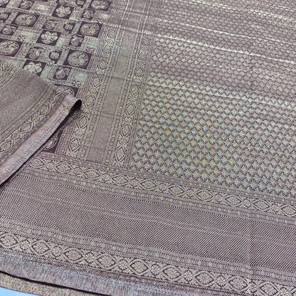 Brocade Mysore Wrinkle Crepe Saree