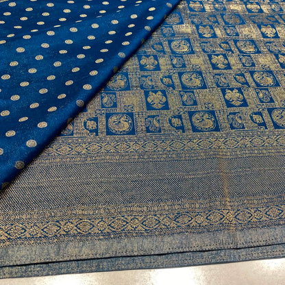 Brocade Mysore Wrinkle Crepe Saree