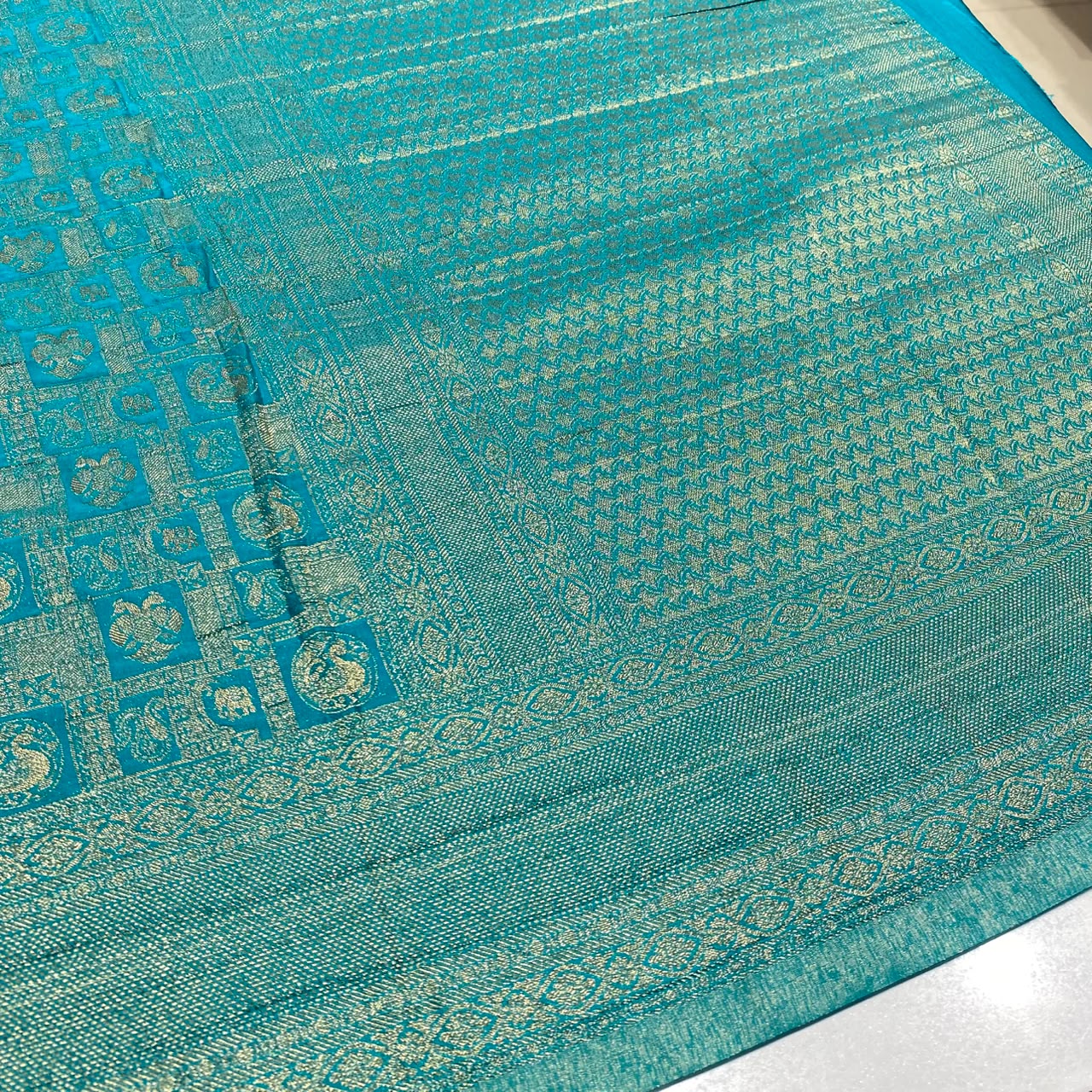 Brocade Mysore Wrinkle Crepe Saree