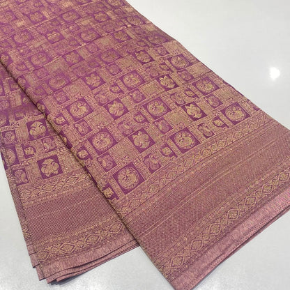 Brocade Mysore Wrinkle Crepe Saree