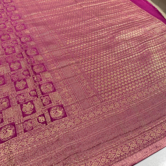 Brocade Mysore Wrinkle Crepe Saree