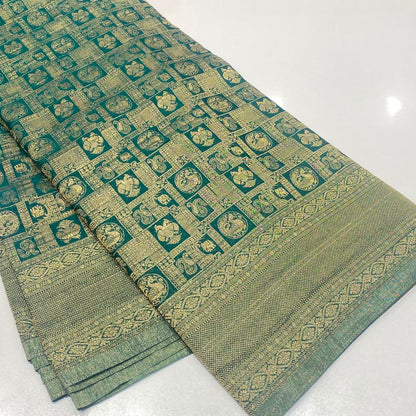 Brocade Mysore Wrinkle Crepe Saree