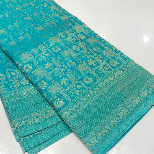 Brocade Mysore Wrinkle Crepe Saree
