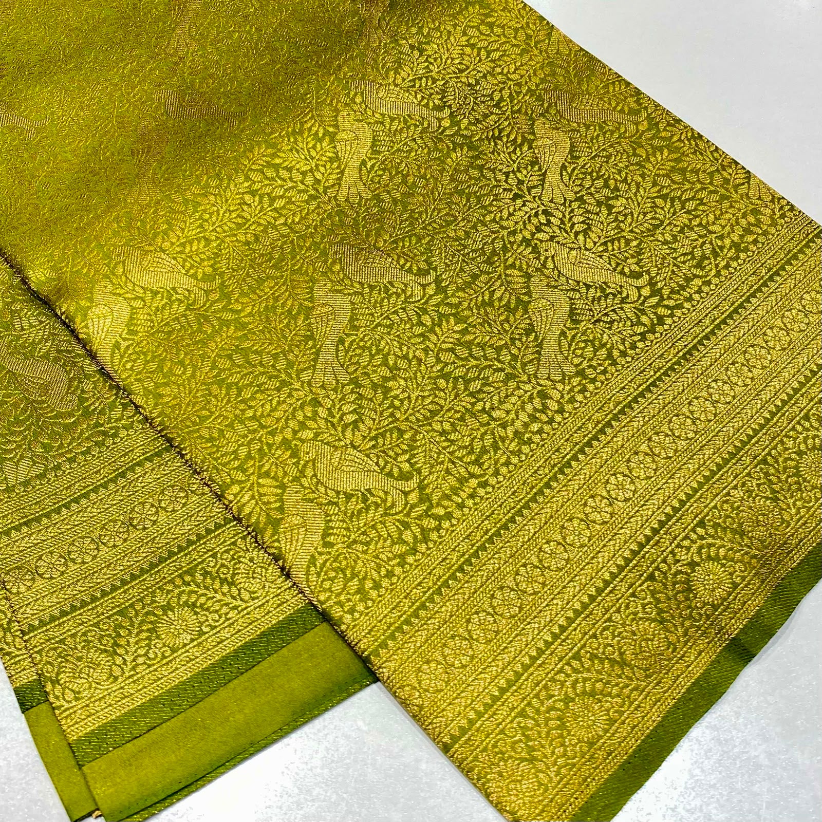Soft Silk Semi Kanchivaram Brocade Saree
