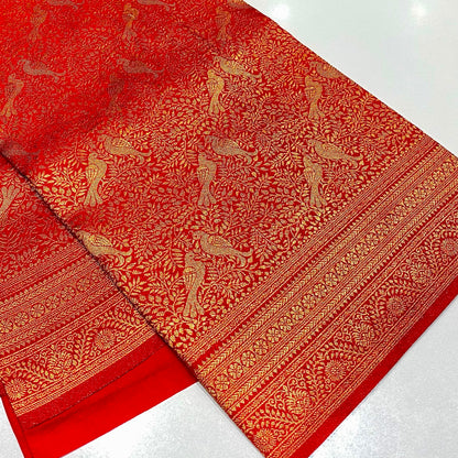 Soft Silk Semi Kanchivaram Brocade Saree