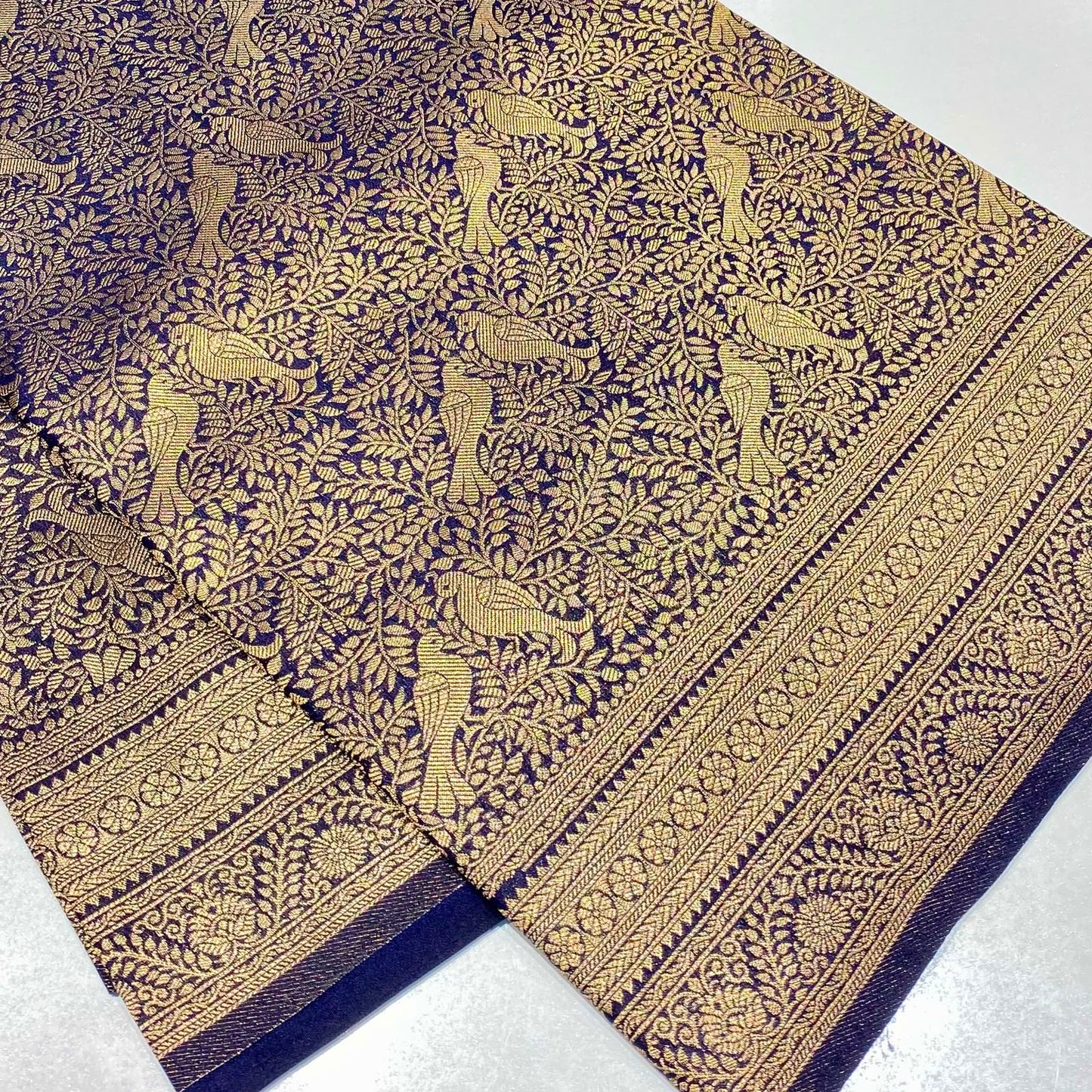 Soft Silk Semi Kanchivaram Brocade Saree